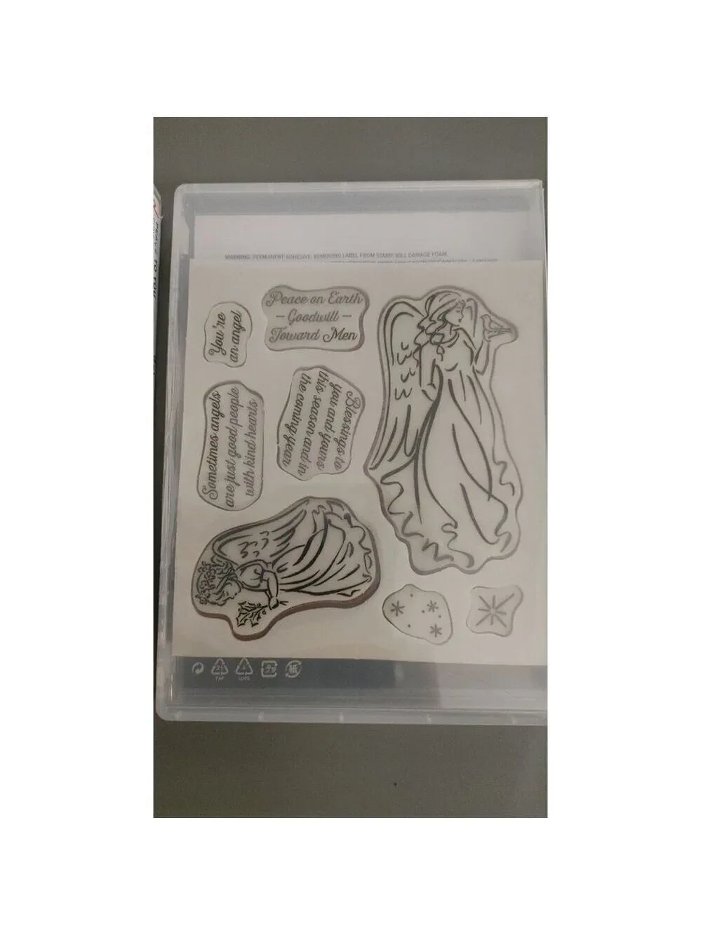 Stampin' Up! Encircled In Warmth, Angels Of Peace & Peace To You Cling Stamps